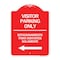 Signmission Bilingual Reserved Parking Visitor Parking Only Estacionamiento Para Visitantes, A-DES-RW-1824-24303 A-DES-RW-1824-24303 - alternate 1